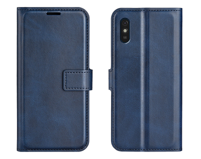 Étui portefeuille avec espace pour cartes bancaires - Bleu