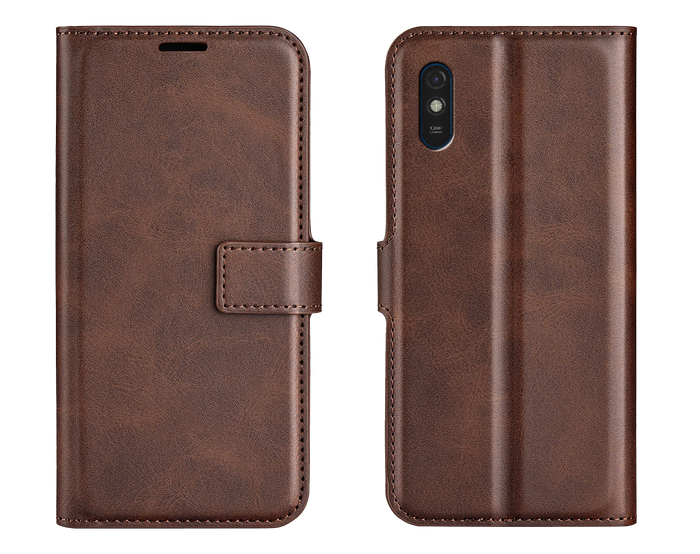 Boekhoesje met ruimte voor pasjes - Bruin
